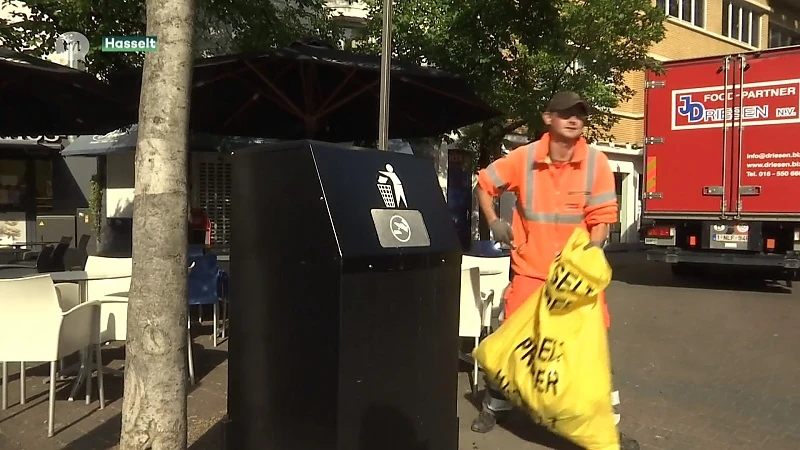 Hasseltse winkelstraat krijgt vuilbakken voor gescheiden afval