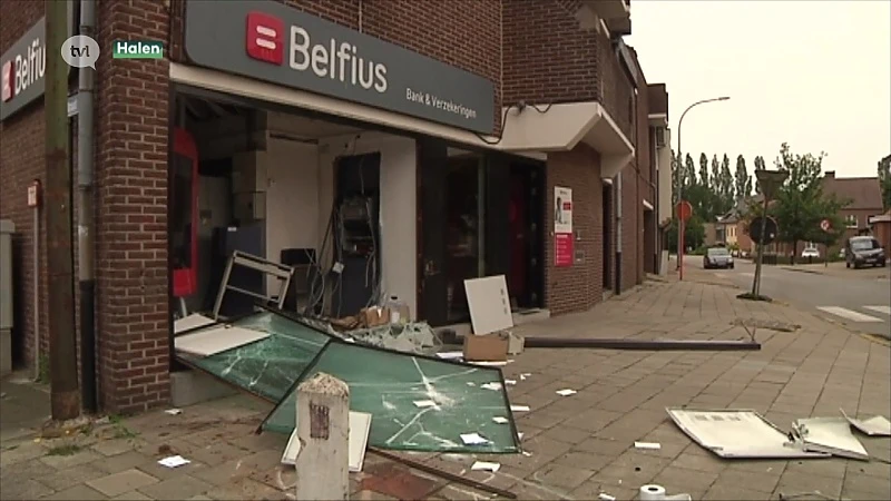 Ramkraak op Belfius bankkantoor in Halen