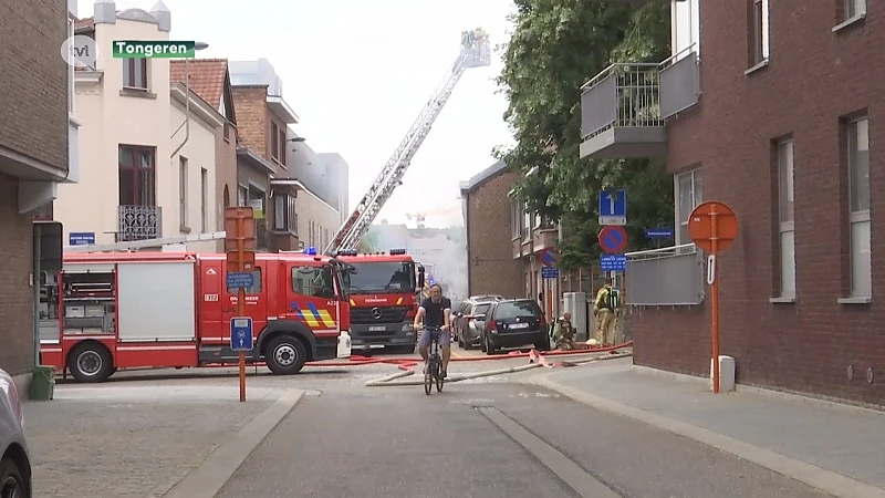 Zware brand verwoest huis in centrum Tongeren