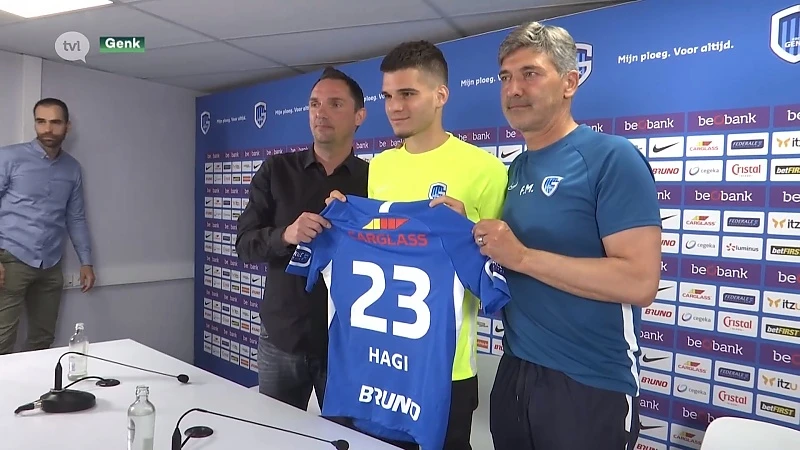 Roemeens wonderkind Hagi voorgesteld bij Racing Genk