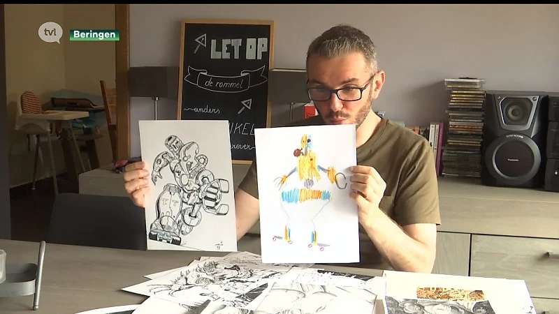 Beringenaar zet tekeningen van zoon om in professionele illustraties