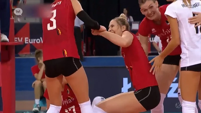 Yellow Tigers op weg naar kwartfinales EK volleybal