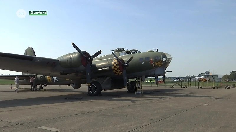 Amerikaanse bommenwerper blikvanger op airshow Sanicole