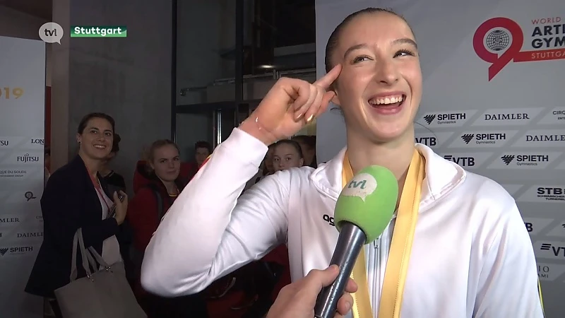 Gouden Nina ondanks perfecte oefening: "ik had vrij veel stress"