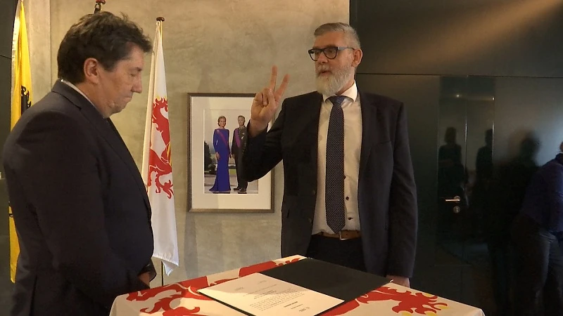 Marc Heselmans legt de eed af als burgemeester van Ham