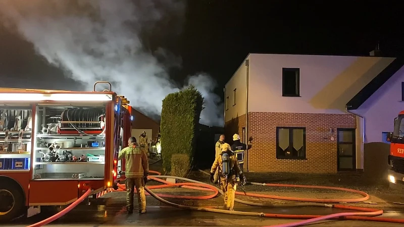 Garages uitgebrand in Houthalen
