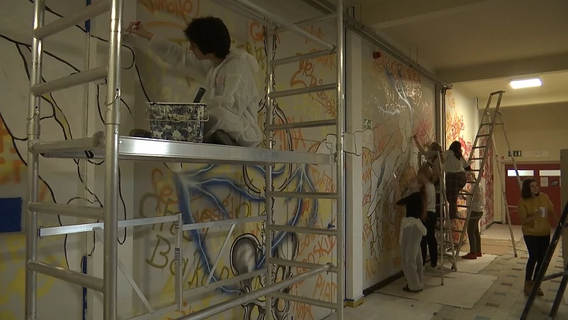 Tom Herck geeft kunstonderwijs impuls met graffiti