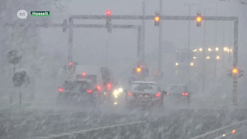 Eerste echte sneeuw trekt over Limburg