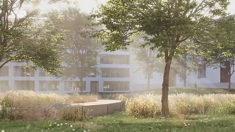 De groene long in woonproject Refuga
