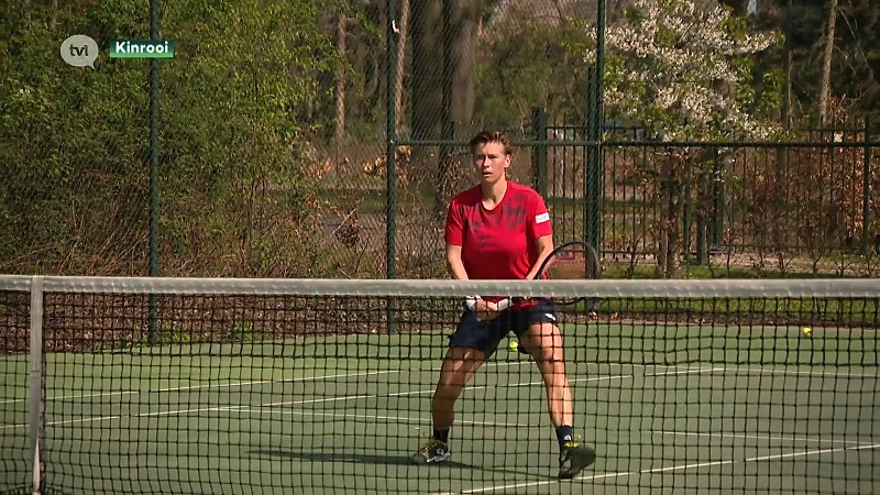 Nederlandse tennisster Demi Schuurs traint pal op de grens in Kessenich