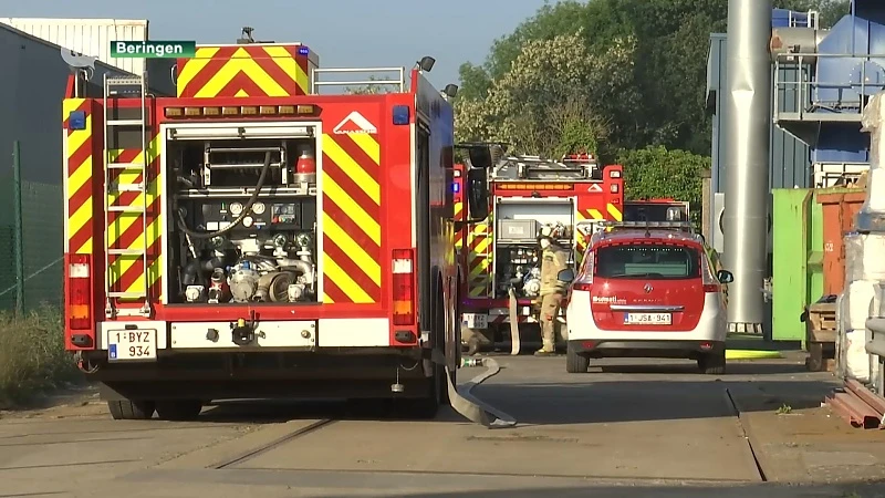 Rookschade na brand bij drukkerij Moderna