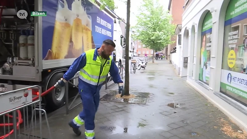Brouwerij Alken Maes druk in de weer om cafés te bevoorraden.