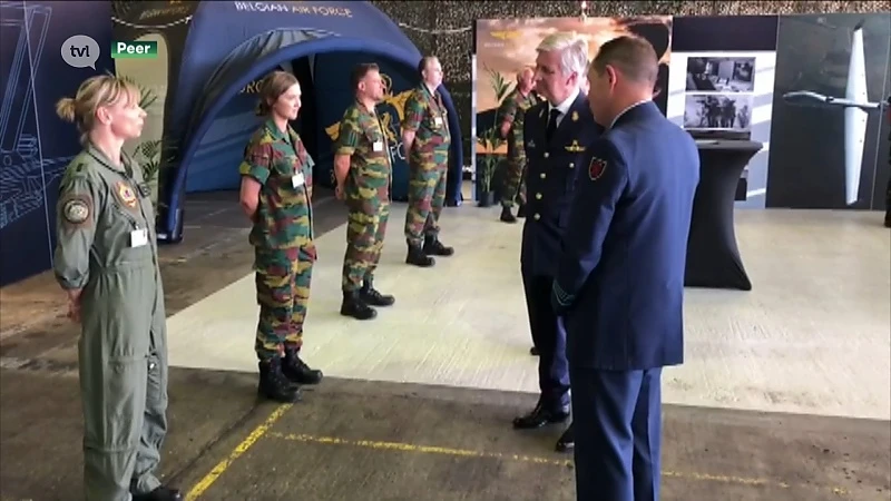 Koning bezoekt Kleine-Brogel