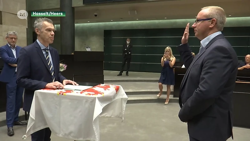 Kristof Pirard legt eed af als nieuwe burgemeester Heers