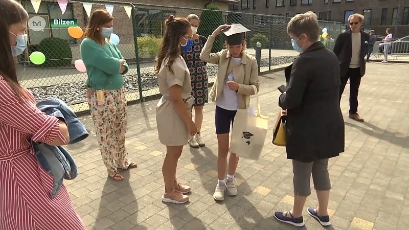 Buitengewoon onderwijs Klavertje Drie in Bilzen wuift leerlingen uit met QR-codewandeling