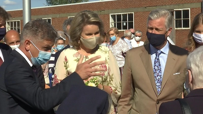 Koninklijk bezoek aan zwaar getroffen rustoord Cecilia in Alken