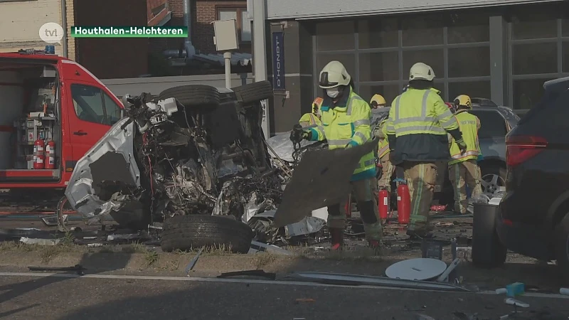 Ongeval Houthalen-Helchteren: de brandweer