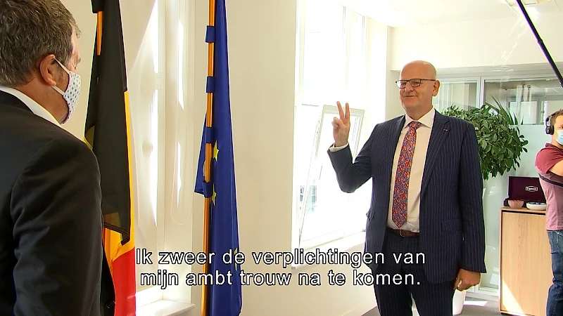 Jos Lantmeeters legt eed af als gouverneur van Limburg