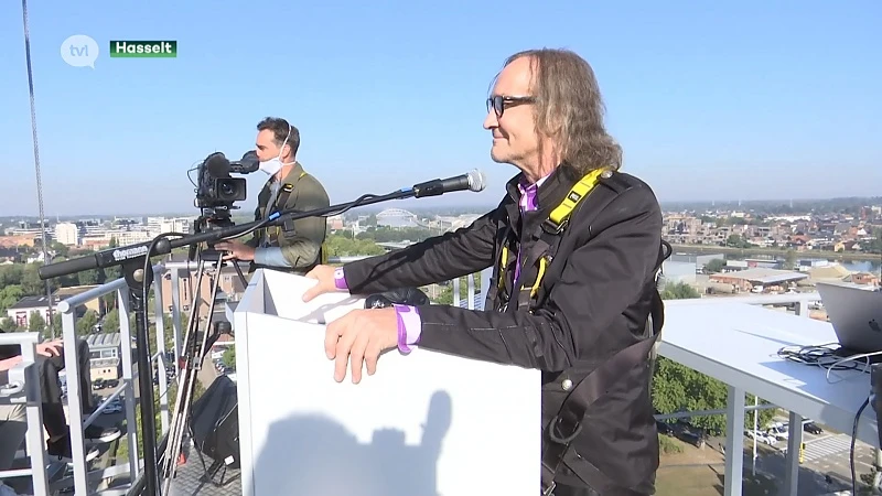 PXL trapt het academiejaar af op 50 meter boven de grond