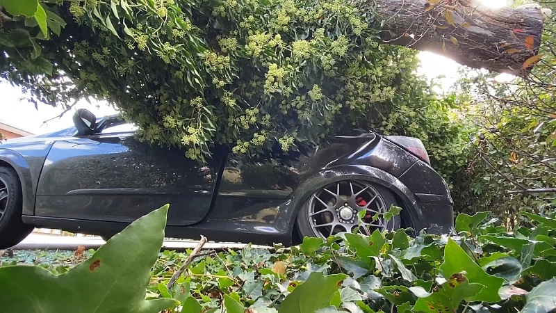 Stormschade in Vlijtingen na stevige rukwinden