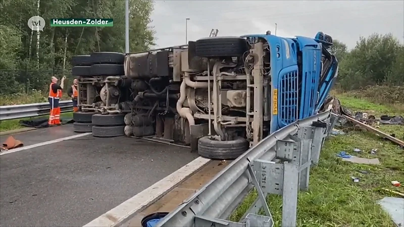 Afrit op E313 in Zolder afgesloten na ongeval