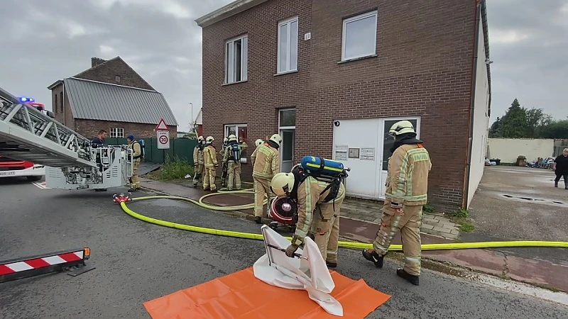Brandweer moet bewoner redden uit woningbrand in Sint-Truiden