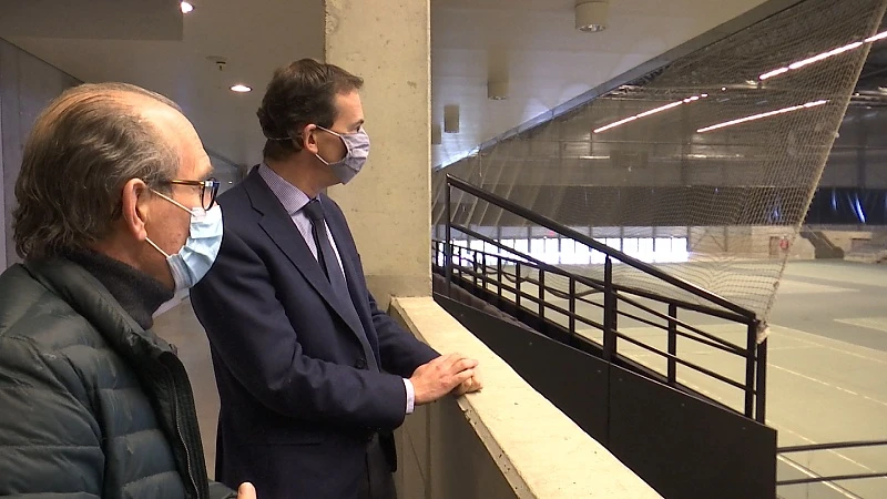 Rondleiding in het vaccinatiecentrum in Lommel