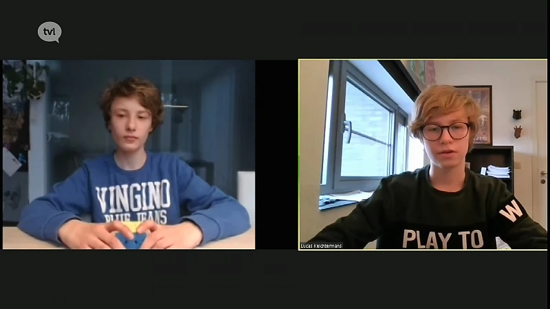 Lucas & Keano spelen 7 uur Rubiks Cube