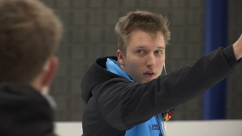 Olympiër Ward Pétré geeft initiatieles shorttrack aan medestudenten