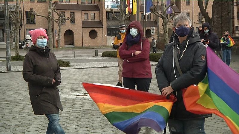 Vreedzaam protest in Hasselt tegen homohaat