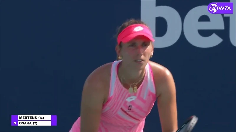 Elise Mertens verliest van Osaka in Miami: "Opnieuw last van borstspier"