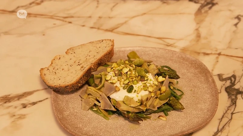 Groene Asperges - Burrata - snijbonen
