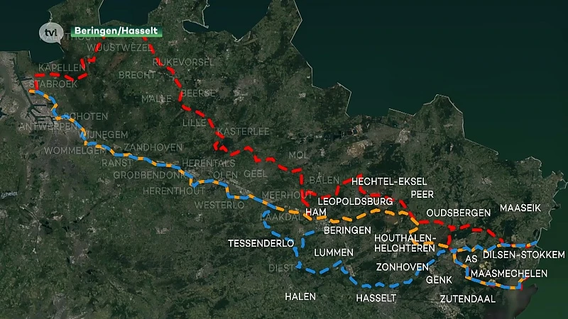 Hasselt en Beringen geven negatief advies voor tracé ondergrondse pijpleiding