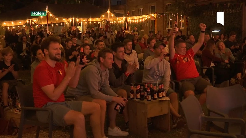 Limburgse supporters genieten van Rode Duivels op grote schermen