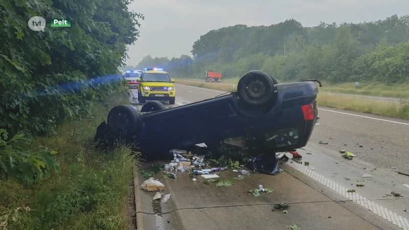 Zwaar ongeval op Noord-Zuid in Pelt eist twee levens