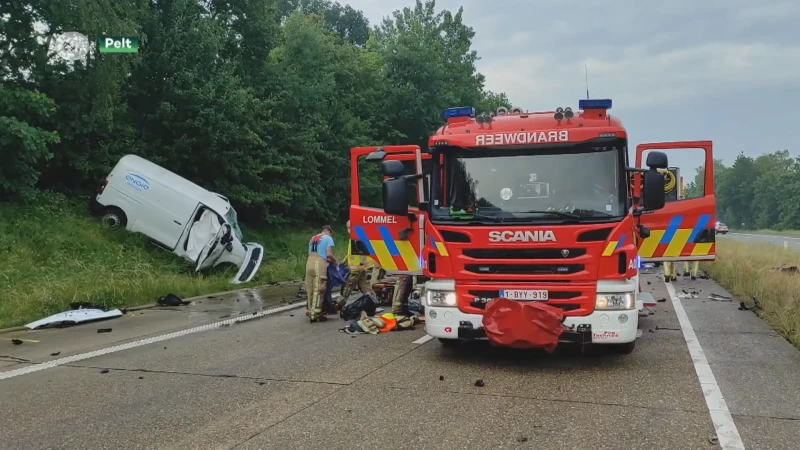 Zwaar ongeval op Noord-Zuidverbinding Pelt eist twee dodelijke slachtoffers