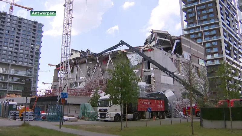 Vijf arbeiders komen om het leven bij instorting school in Antwerpen