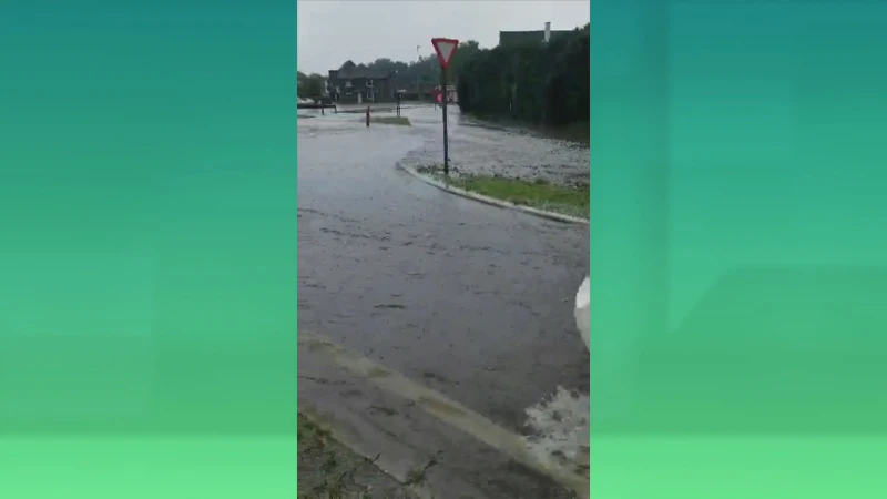 Stormweer zorgt voor wateroverlast in Limburg