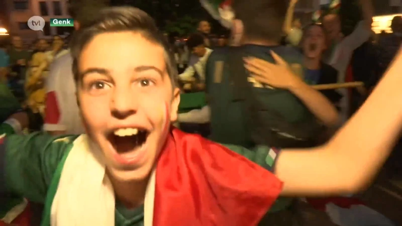 Italianen volgen zenuwslopende finale op het Stadsplein in Genk