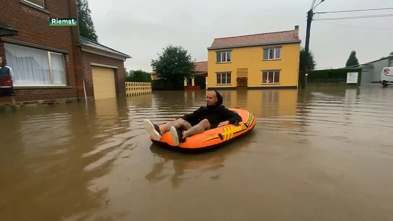 Zuid-Limburg getroffen door wateroverlast, ook vandaag code oranje