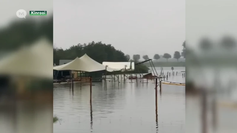 Zomerbar in Kinrooi loopt onder water