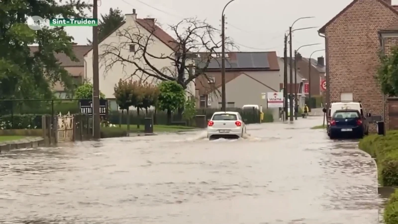 Plaatselijke wateroverlast in Limburg