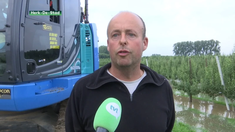 Bres in dijk Gete geslagen om druk weg te nemen, fruittelers zijn boos