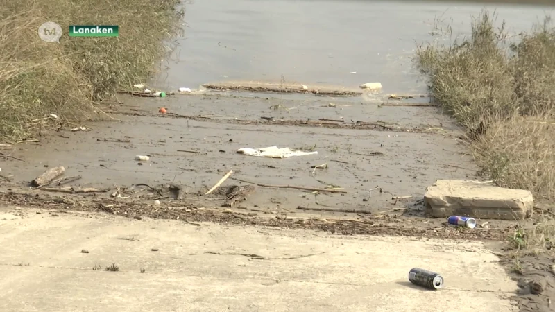 "Veel te gevaarlijk om nu al puin te ruimen aan de Maas"
