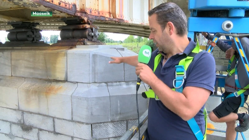 Nog zeker tot donderdag geen zwaar verkeer over brug in Maaseik, maar schade door overstroming lijkt mee te vallen