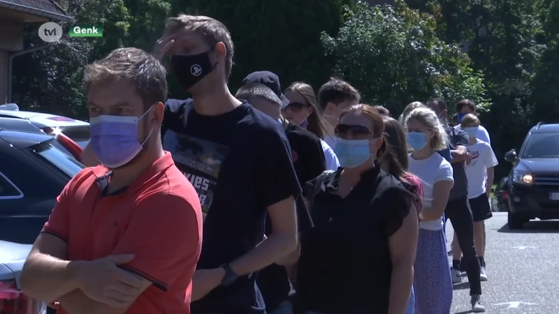 Racing Genk test hele dag supporters