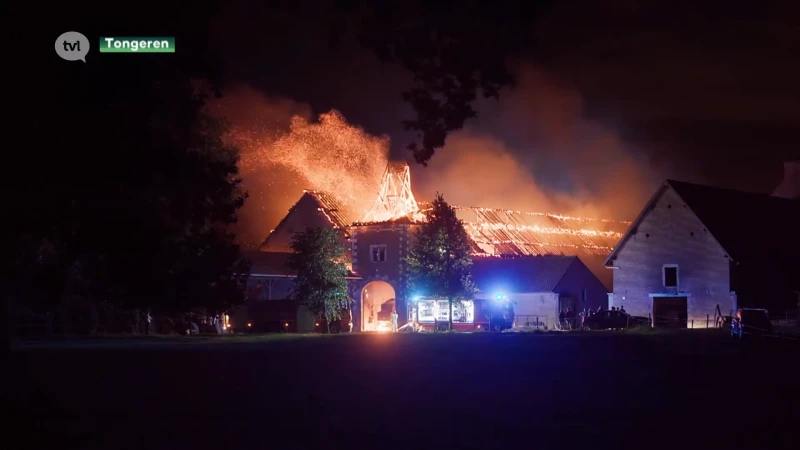 Zware brand in hoeve bij kasteel van Hamal in Tongeren
