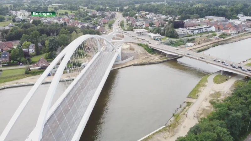 Nieuwe brug in Beringen moet binnen exact een week klaar zijn