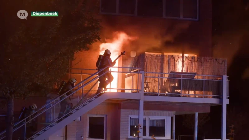 Vrouw gewond bij brand in Diepenbeek