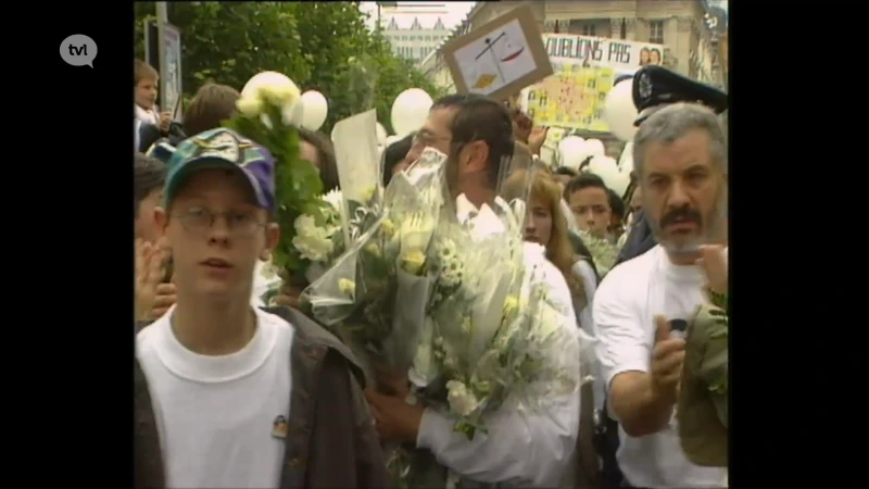25 jaar geleden volgde TV Limburg de ouders van An en Eefje op de Witte Mars in Brussel